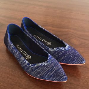 rothy's bright blue birdseye